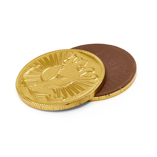 Lion chocolate coin